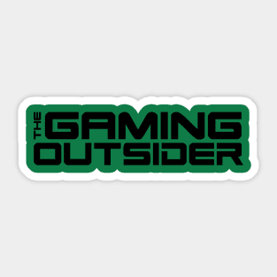 The Gaming Outsider - Black Text Only T-Shirt Sticker